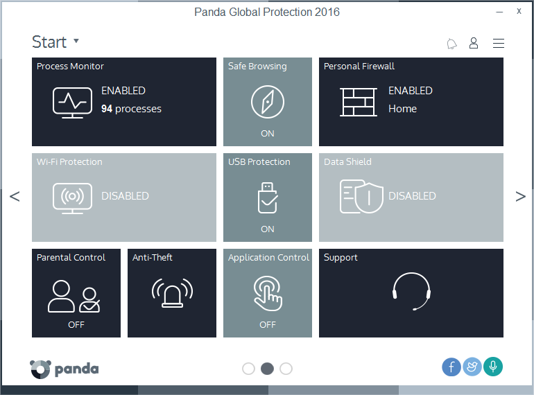 Panda Global Protection 2016, panda security, antivirus, antispyware, antirootkit, antiphishing, USB protection, firewall, pc protection, multi-device protection, online security, free antivirus, tuneup, performance optimization